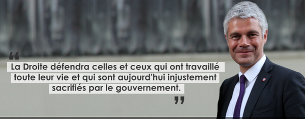 Laurent Wauquiez: La Droite défendra celles et ceux qui ont travaillé toute leur vie...