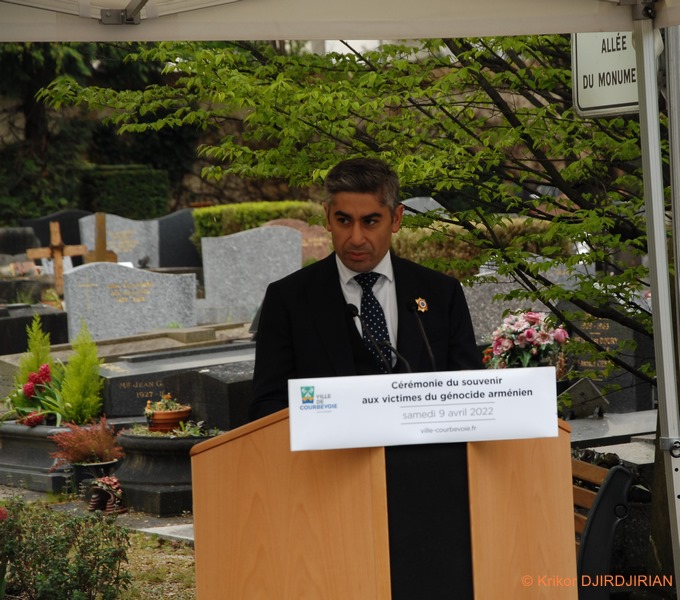 Allocution de Jean-Jacques Saradjian lors du 107ème anniversaire du génocide des arméniens à Courbevoie