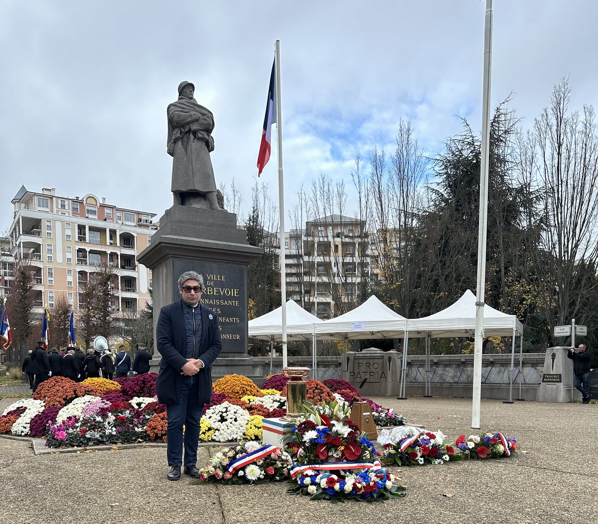 Un hommage vibrant à Courbevoie pour commémorer l'armistice du lundi 11 novembre 1918
